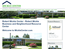Tablet Screenshot of micklecenter.com